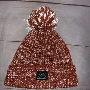 Kids night reflective beanie cotton Hat Pom Pom Knit Silver 5T Small Boys Girls